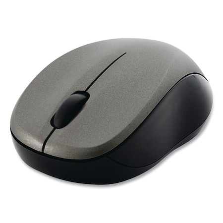 Verbatim Silent Wireless Blue LED Mouse, 2.4 GHz/32.8 ft, Left/Right, Graphite 99769